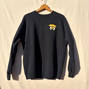 Hanes EcoSmart Keith Haring Granada Graphic Sweatshirt Black Mens Large L G G